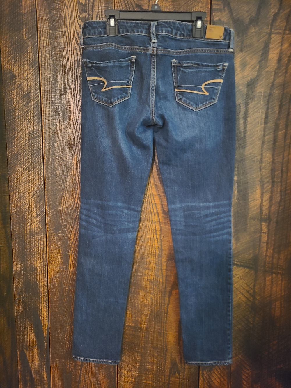 American Eagle, Sz 4, Skinny Stretch Low Rise Medium Wash Denim Jeans Soft - Picture 11 of 11